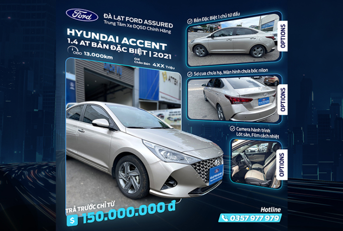 Hyundai Accent 1.4 AT Bản đặc biệt - Trả trước từ 150 tr