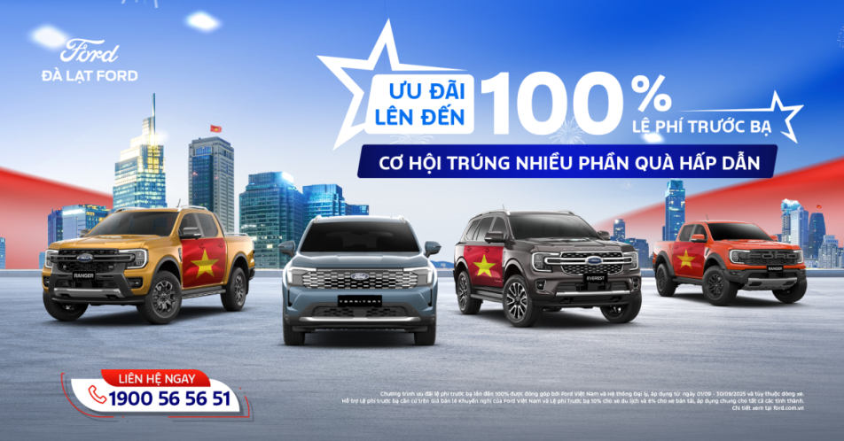 THÁNG 9 – BÙNG NỔ ƯU ĐÃI TẠI ĐÀ LẠT FORD