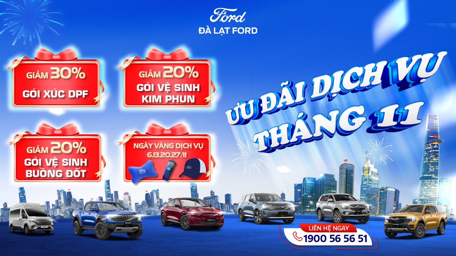Ưu Đãi Dịch Vụ Tháng 11 Tại Đà Lạt Ford – Giảm Đến 30% Khi Bảo Dưỡng Xe