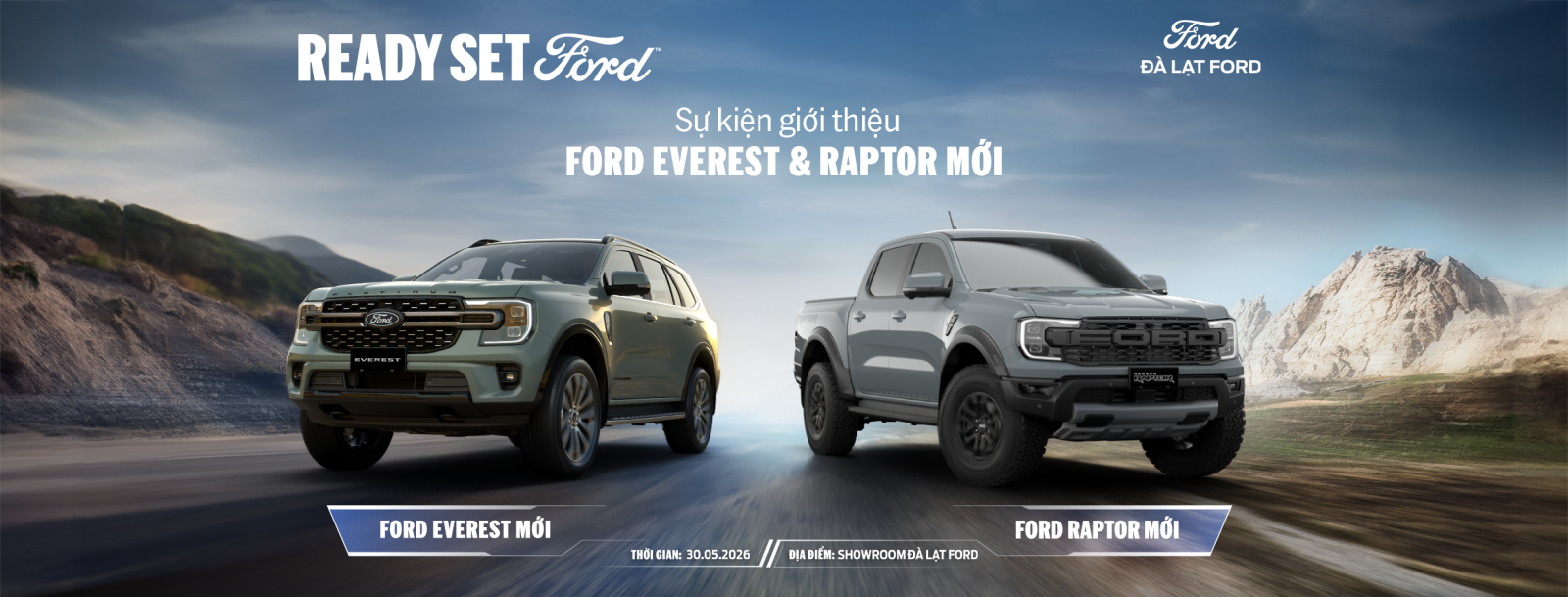Đà Lạt Ford Ra Mắt Ford Everest & Ranger Raptor Mới: Bùng Nổ Ưu Đãi Khủng Tháng 5
