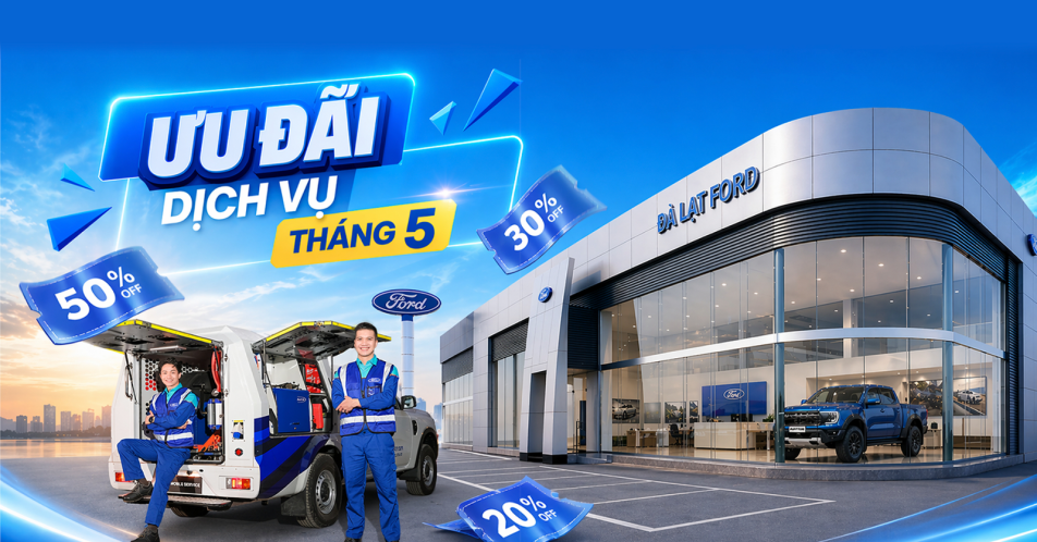 Ưu Đãi Dịch Vụ Tháng 5 – Chăm Xe Cực Đã, Giá Cực Ưu Đãi