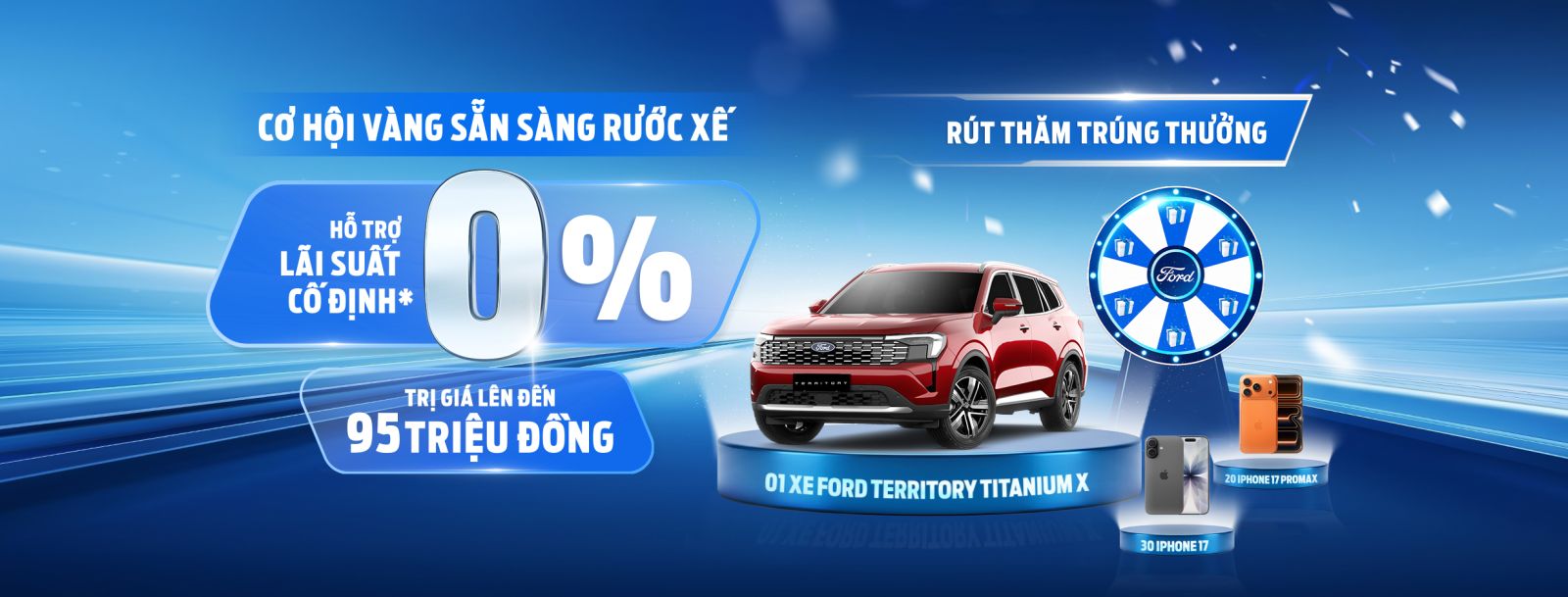 Ưu Đãi Ford Tháng 5/2026 | Lãi Suất 0% & Cơ Hội Trúng Ford Territory X | Đà Lạt Ford