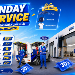 Sunday Service Đà Lạt Ford 14.06: Bảo Dưỡng Thả Ga Ưu Đãi Khủng