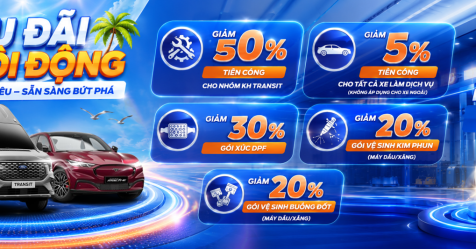 Ưu Đãi Hè Sôi Động Tháng 6 – Chăm Xe Cực Đã, Giá Cực Ưu Đãi