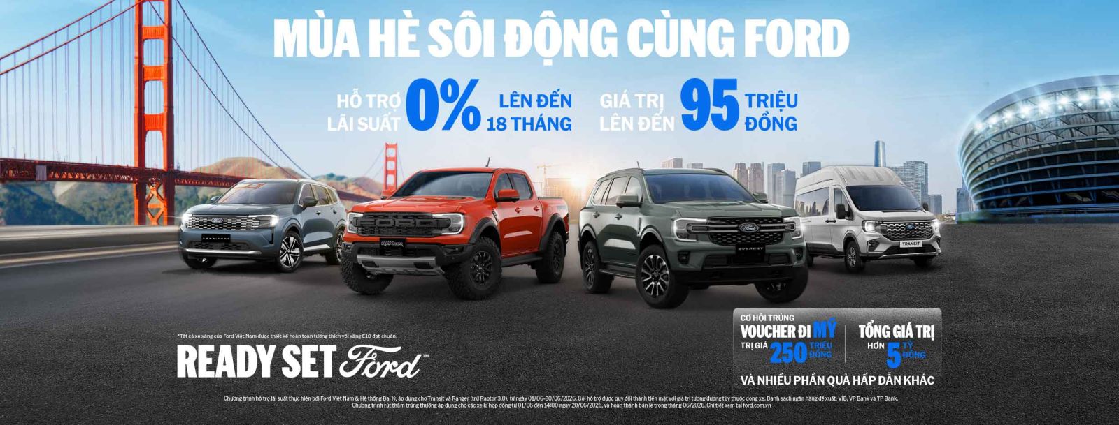 Mùa Hè Sôi Động Cùng Đà Lạt Ford: Hỗ Trợ Lãi Suất 0%, Cơ Hội Trúng Chuyến Đi Mỹ 250 Triệu