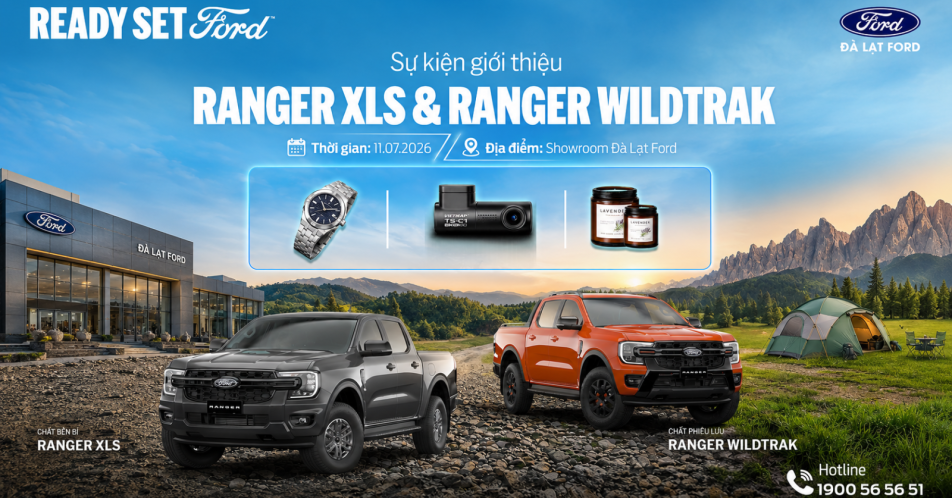 Sự Kiện Giới Thiệu Ford Ranger XLS & Ranger Wildtrak Tại Đà Lạt Ford: Trải Nghiệm Đỉnh Cao, Nhận Quà Cực Chất