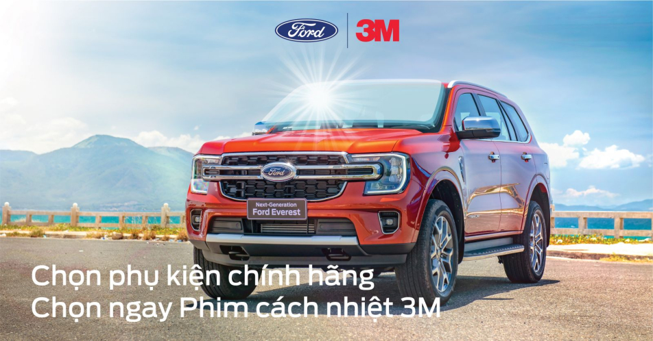 PHIM CÁCH NHIỆT 3M – PHỤ KIỆN CHÍNH HÃNG PHÊ DUYỆT BỞI FORD
