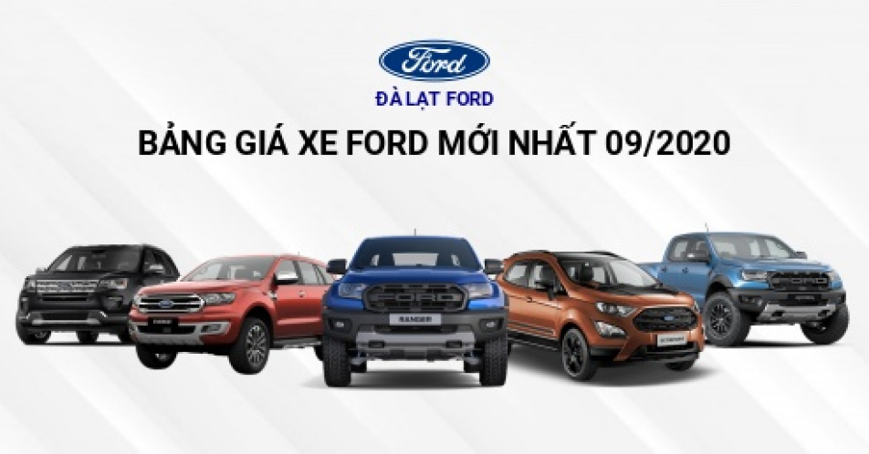 BẢNG GIÁ XE FORD THÁNG 9/2020 TẠI ĐÀ LẠT FORD